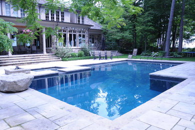 Inspiration for a timeless pool remodel in Toronto