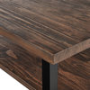 Pomona 48"L Metal and Wood Coffee Table