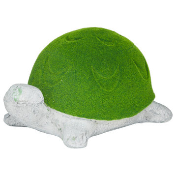 Green Magnesium Oxide Eclectic Turtle Garden Sculpture, 20" x 14" x 10" 562717