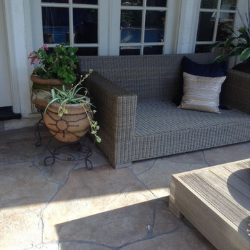 Houston patio makeover with upscale outdoor furniture