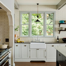 black stove kitchen