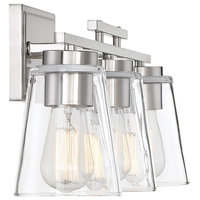 Calhoun Vanity Fixture, Satin Nickel, 3-Light