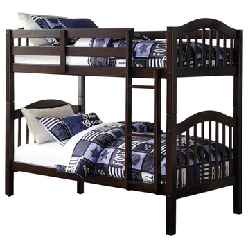 Heartland Bunk Bed, Espresso, Twin Over Twin