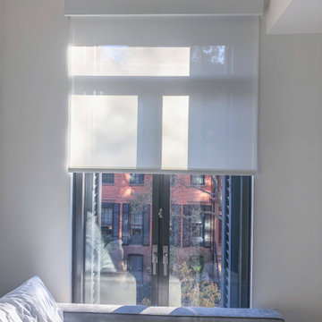 Greenwich Village Brownstone – Lutron Shades and Draperies
