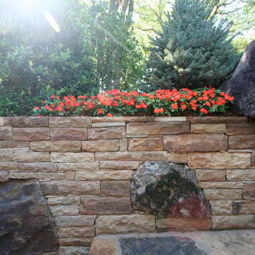 HGTV's "Cool Pools" in Oklahoma with Swim Through Grotto and Waterfalls