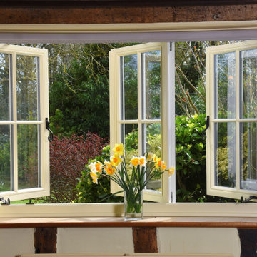 Timber Cottage Casement Windows, French Doors and Glass Side Panels
