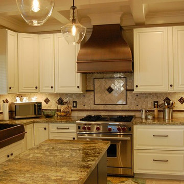 Timeless Alabaster Kitchen with Bronze Details | Cabinets.com