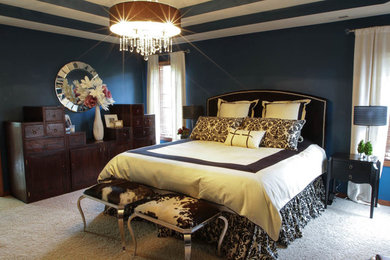 Elegant bedroom photo in Other