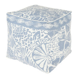 Floral Block Print- (KSPF-004) - Floor Pillows And Poufs