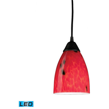 9.5W 1 LED Mini Pendant in Transitional Style - 7 Inches tall and 5 inches