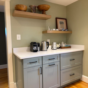 Pistachio Green and Wood Kitchen Remodel in Arlington, VA