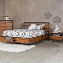 Industrial bedroom idea