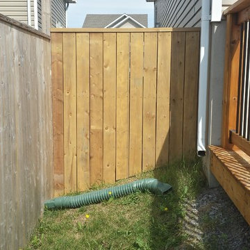 Deck stain and addition