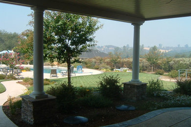 Large backyard garden in Sacramento.