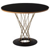 Wire 36" Dining Table, Gold