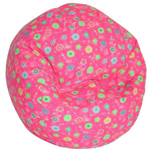 Pink Donut Adult Sized Beanbag Eclectic Bean Bag Chairs By