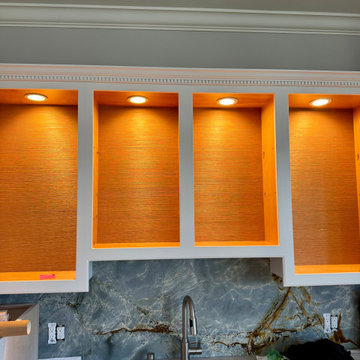 Cabinet Makeover with Premium Wallpaper Application