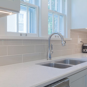 Stylish White and Gray Kitchen Remodel