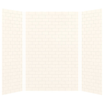 Transolid SWK603696-21 Saramar 60"x36"x96" Shower Wall Kit, White