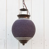 Navy Blue Pendant Sphere Lantern