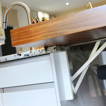 Modern High Gloss White Kitchen