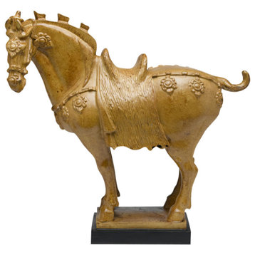 Tang Horse Figure, Mustard