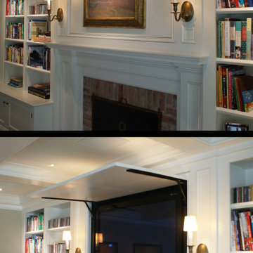 Hidden Living Room TV - Hide your TV with Art - Don't Sacrifice Elegance