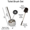 PISE Freestanding Toilet Brush and Holder Set , Chrome