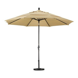 California Umbrella 11' Aluminum Tilt Market Umbrella - Outdoor Umbrellas