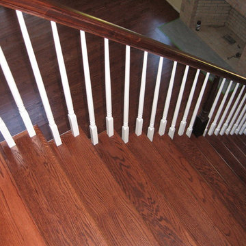 Hardwood floors and stairs