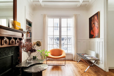 Aménagement d'un salon éclectique.