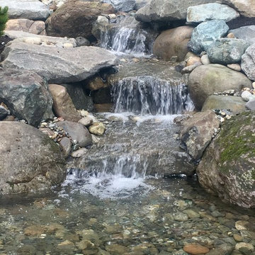 Waterfall and Koi Pond