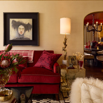 Living Room with Artsy Elegance