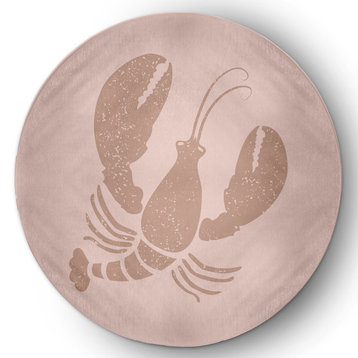 Lobster Nautical Chenille Rug