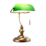 Milenka - desk lamp with green lampshade