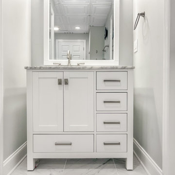 Featured Projects - Bathroom Build in Basement