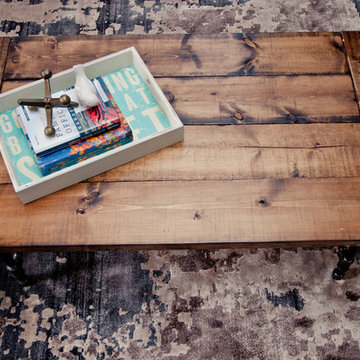 Travel Inspired Living and Dining Room