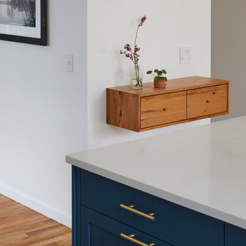 Painted Frame and Panel Kitchen