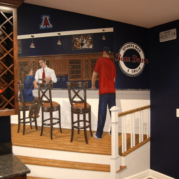University of Arizona Sports Bar themed Mural by Tom Taylor of Wow Effects