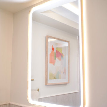 Modern transitional bathroom remodel