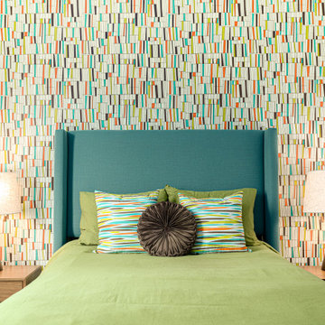 Pigment and Pattern: A New Build Midcentury Modern House