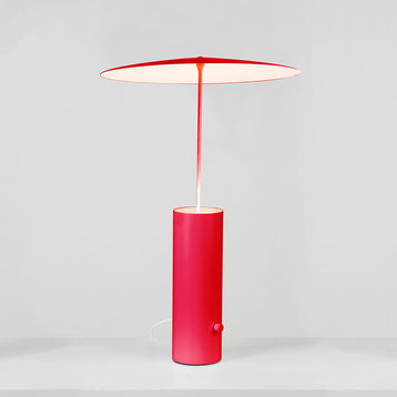 Innermost modern Parasol LED Table Lamp, Red