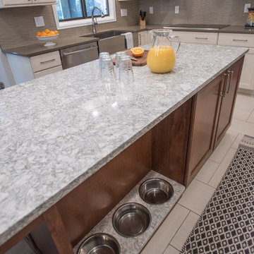 Built-in Dog Bowls