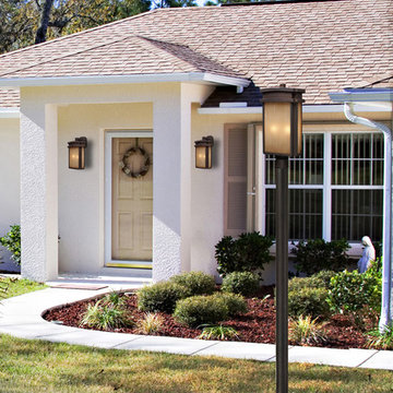 Outdoor Bronze Post Light