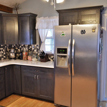 Niles, MI. BaileyTown USA Select. Rustic Grey Oak Kitchen