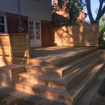 red cedar deck / patio en cèdre rouge