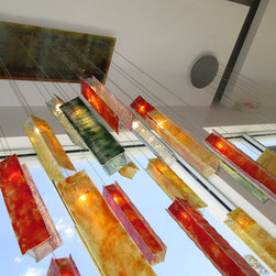 TUSCANY | CONTEMPORARY LONG CUSTOM CHANDELIER | by GALILEE LIGHTING - Chandeliers
