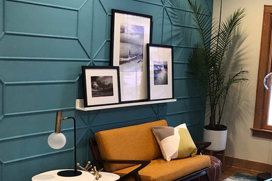 Inspiration for a 1960s living room remodel in Chicago