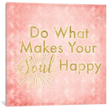 "What Makes Your Soul Happy" by 5by5collective, Canvas Print, 37"x37"