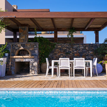 Swimming Pool Made of Wooden Surrounds Lawrence Georgia